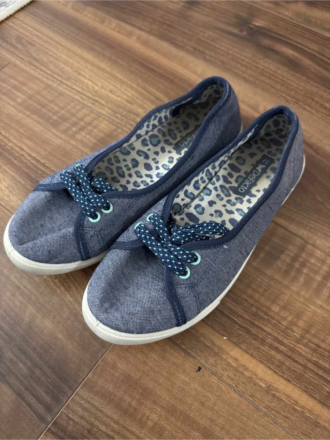 DeFacto Blue Denim Slip-on Sneakers