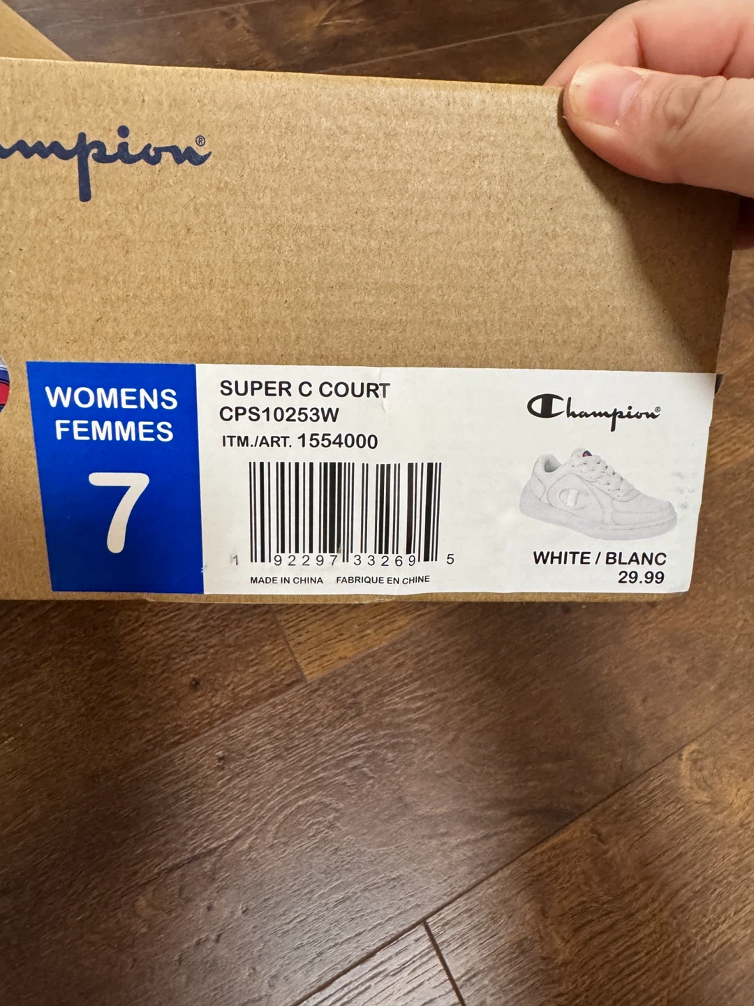 Champion Super C Court Women's White Sneakers - Size 7 - photo 4