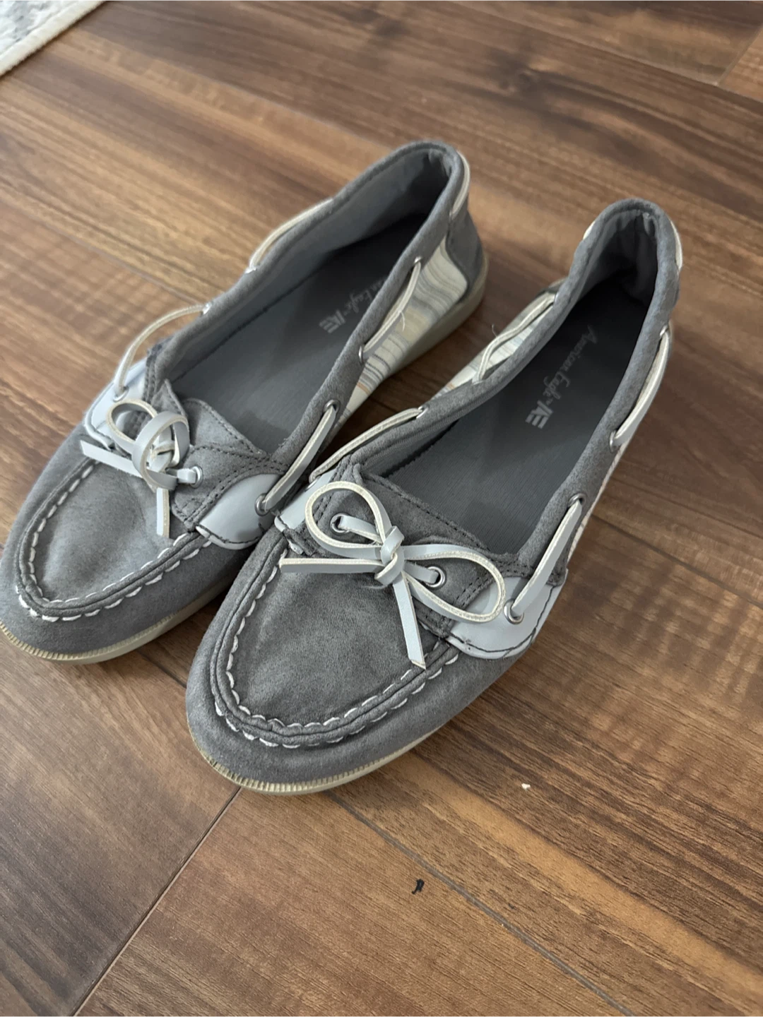 American Eagle Gray Boat Shoes