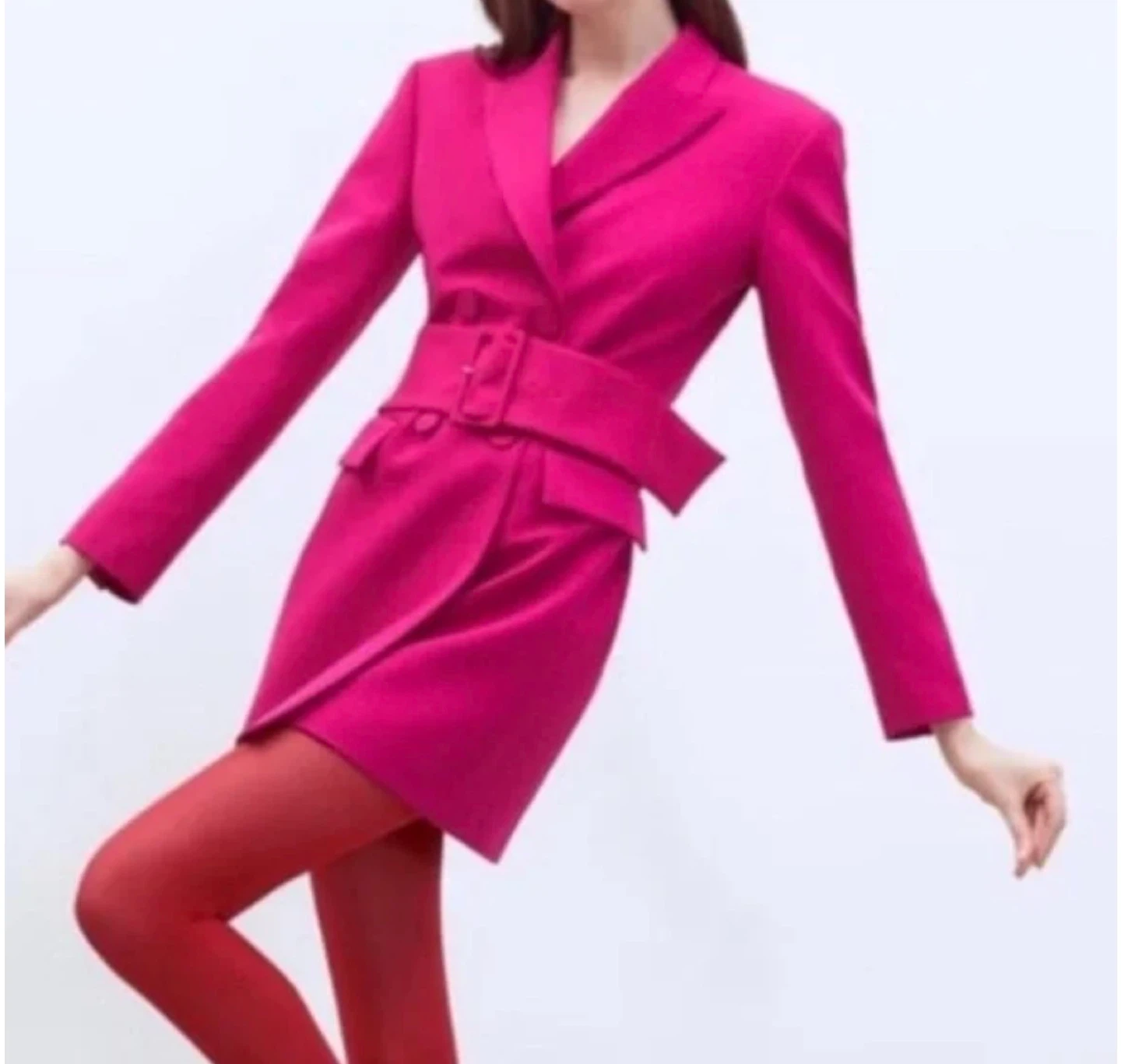 Zara Pink Blazer Dress