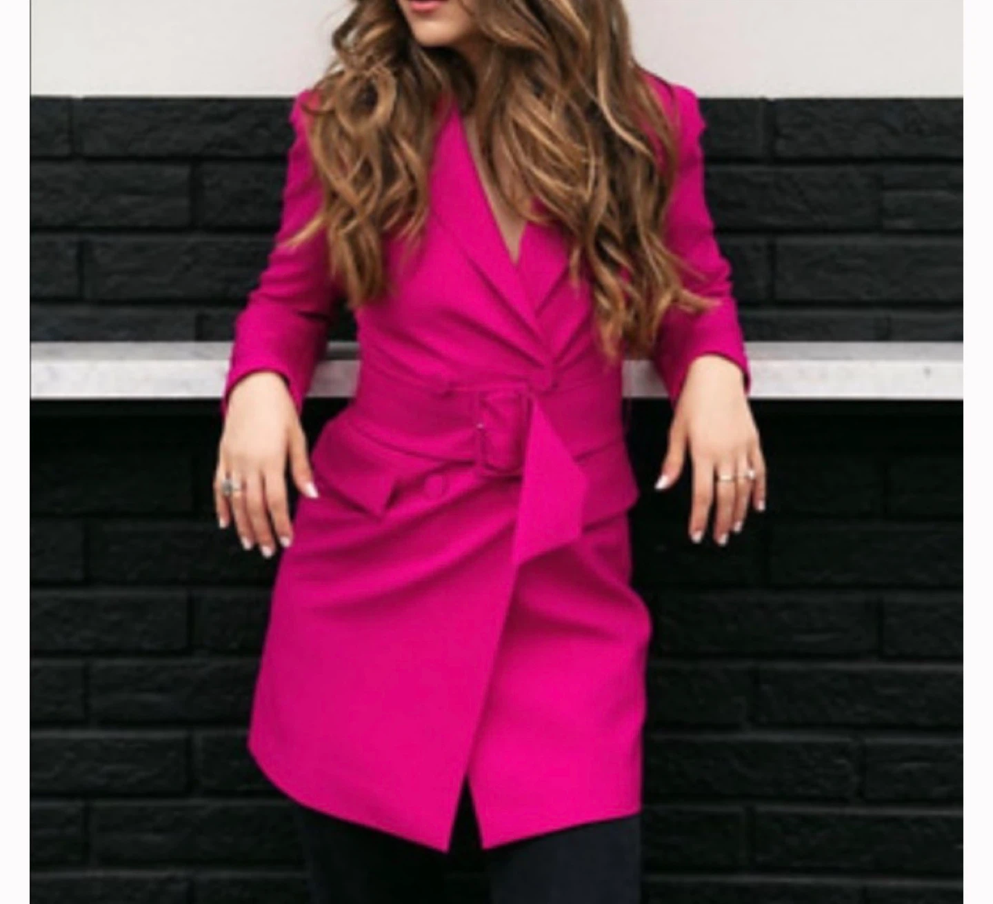 Zara Pink Blazer Dress - photo 2