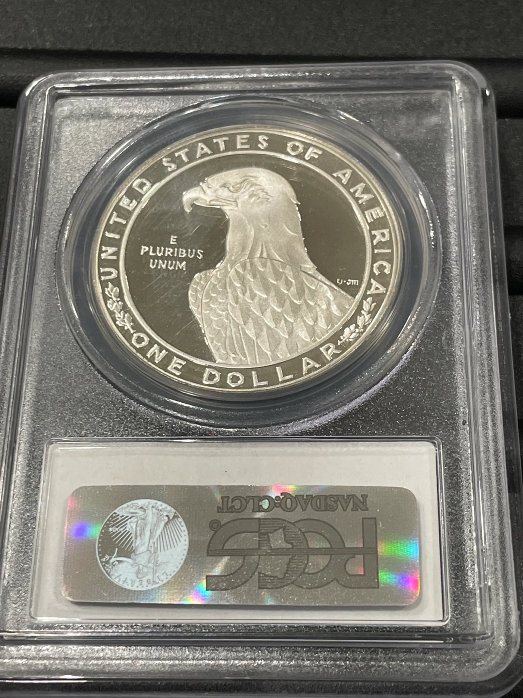 1983-S PCGS PR69DCAM Olympic Silver Dollar - photo 3