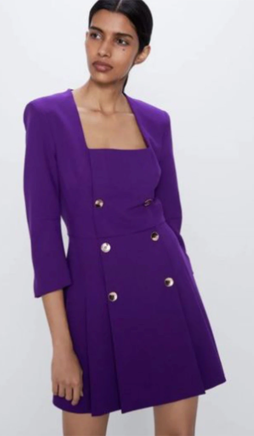 Zara Buttoned Blazer Dress - photo 2