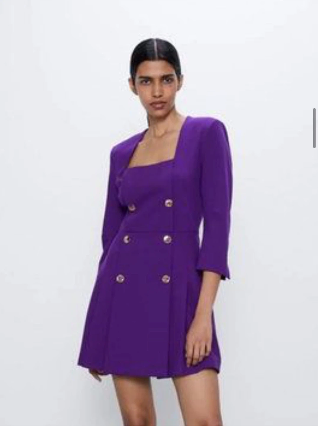 Zara Buttoned Blazer Dress - photo 3