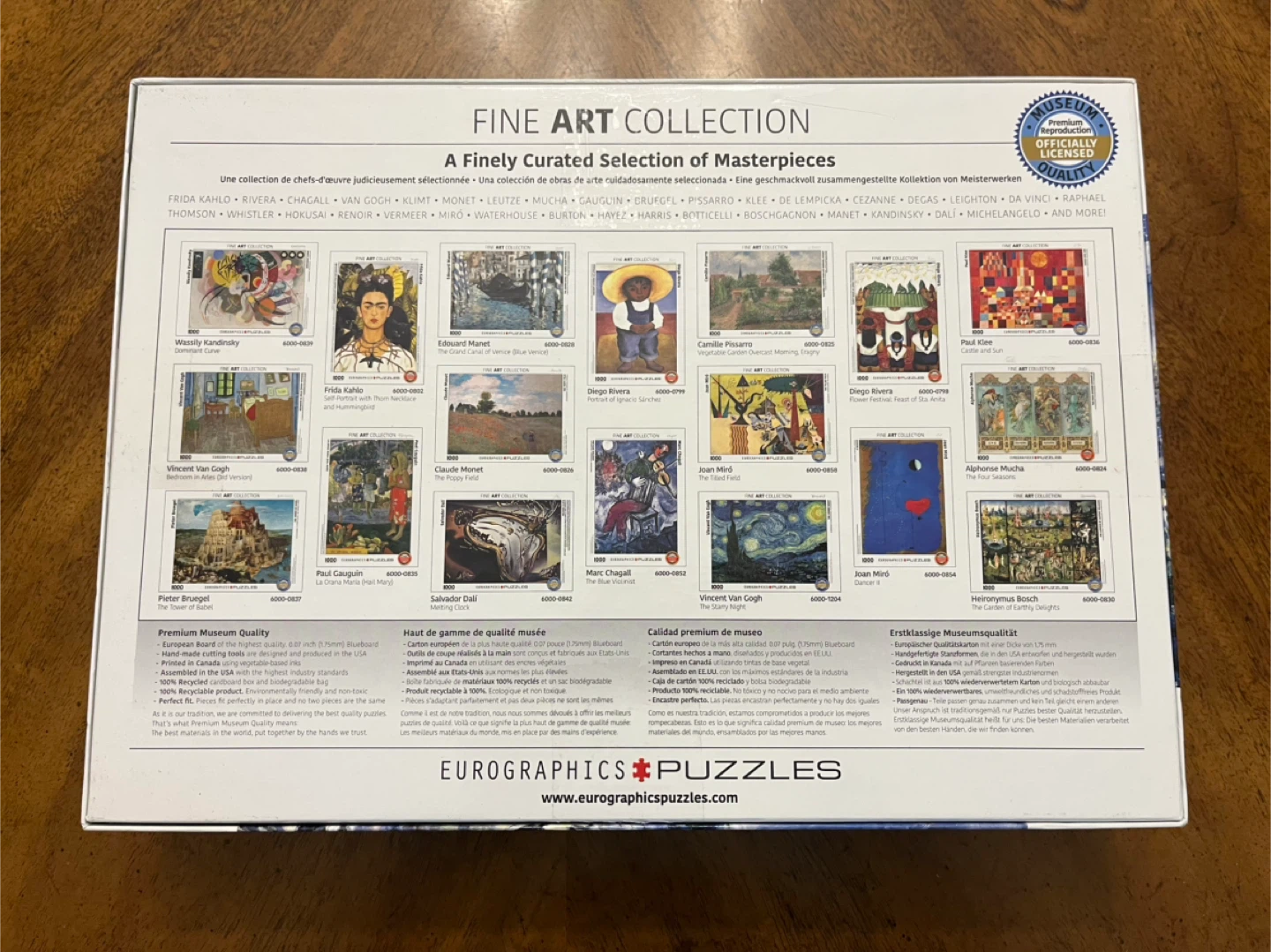 Marc Chagall 1000 Piece Puzzle - photo 5