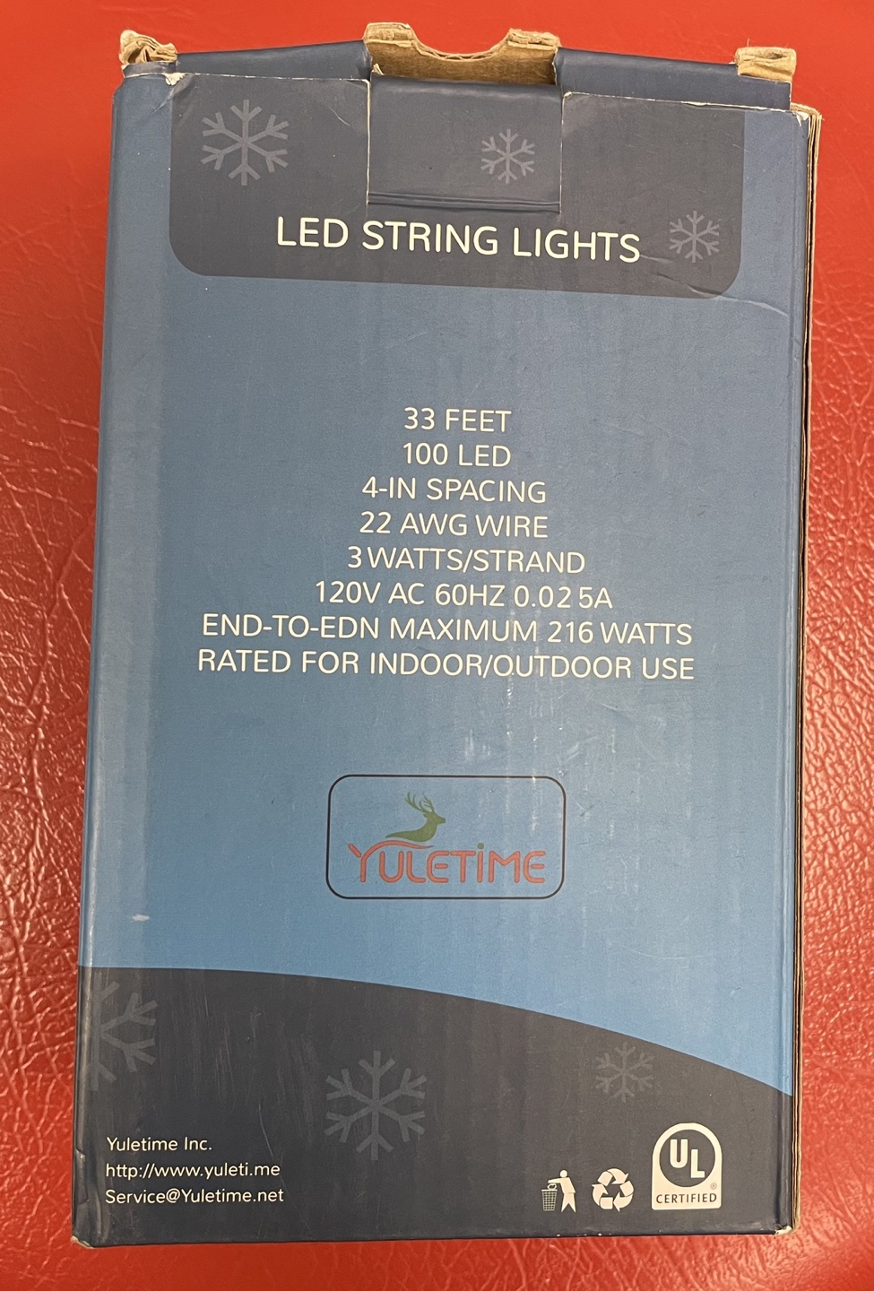 Yuletime LED Christmas String Lights - Orange & Purple - photo 2