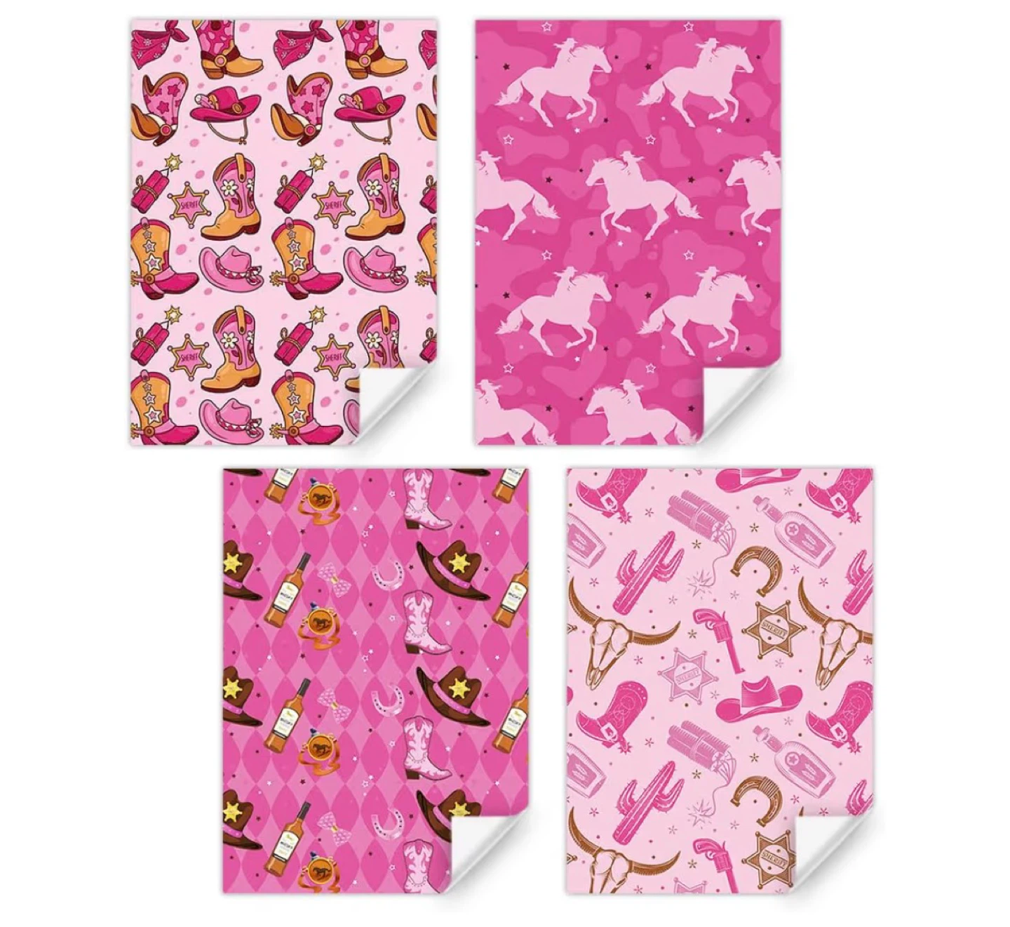 Cowgirl Gift Wrapping Paper