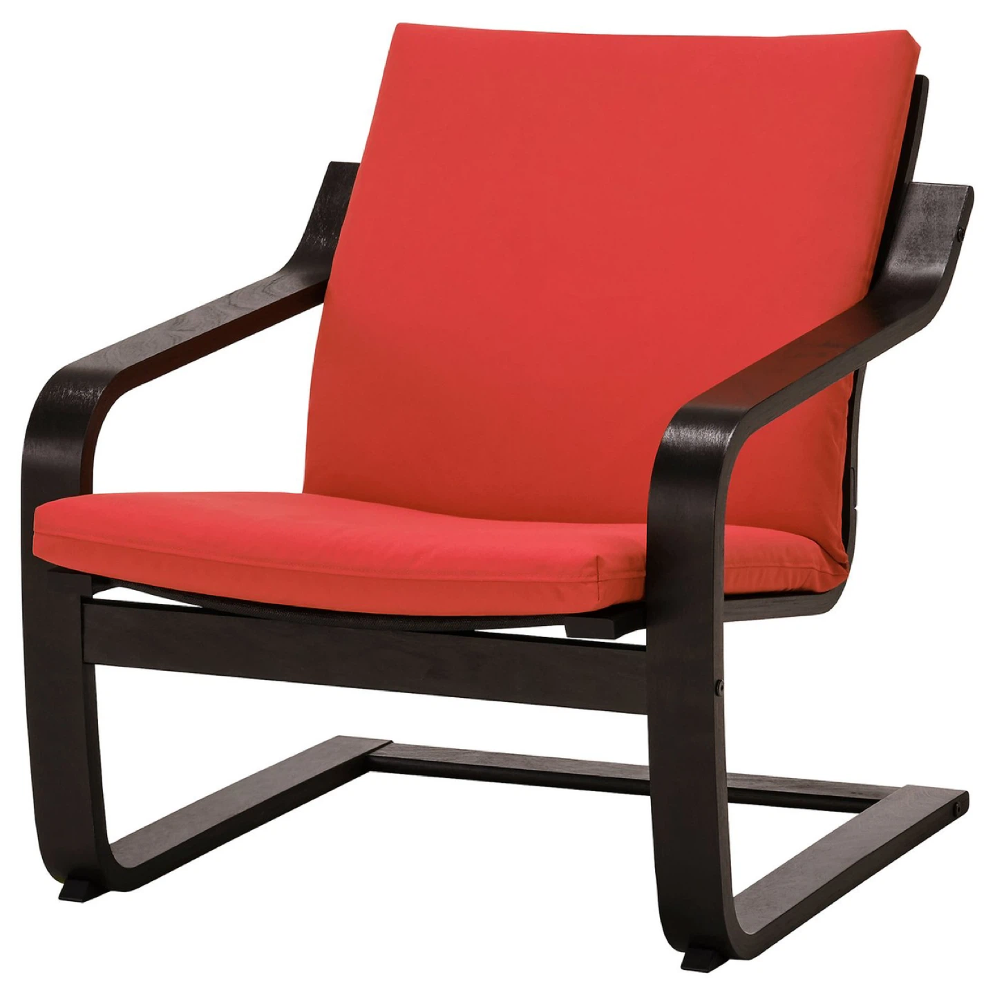 Pair of IKEA Poang Chairs - Red