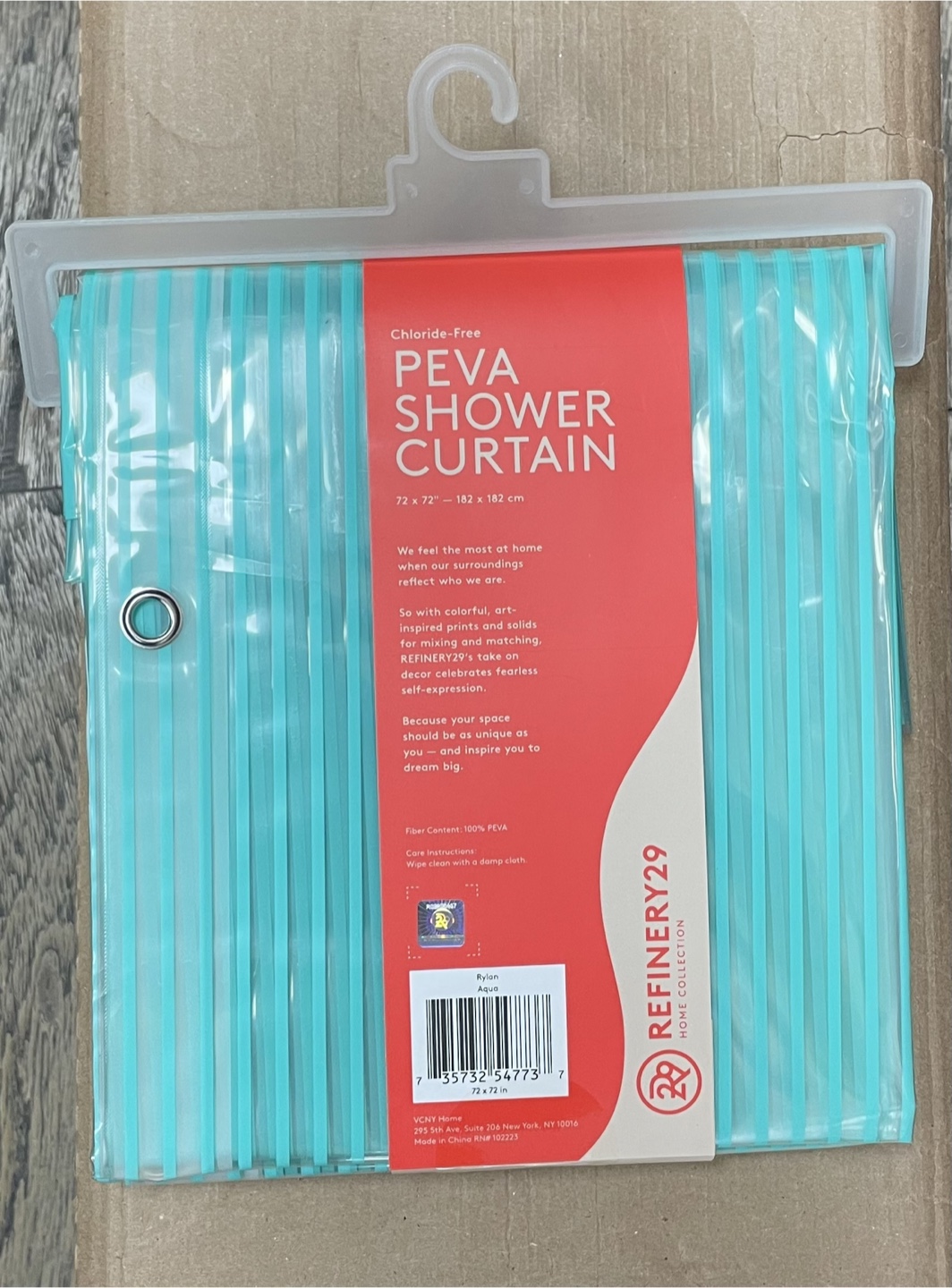 PEVA Shower Curtain, 72x72in-182x182cm - photo 2