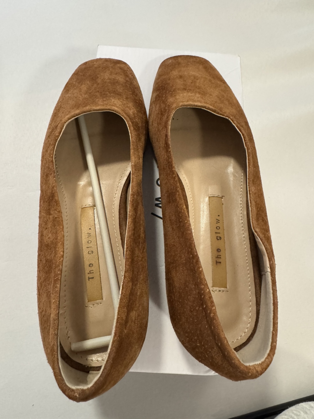 The Glow Brown Suede Flats