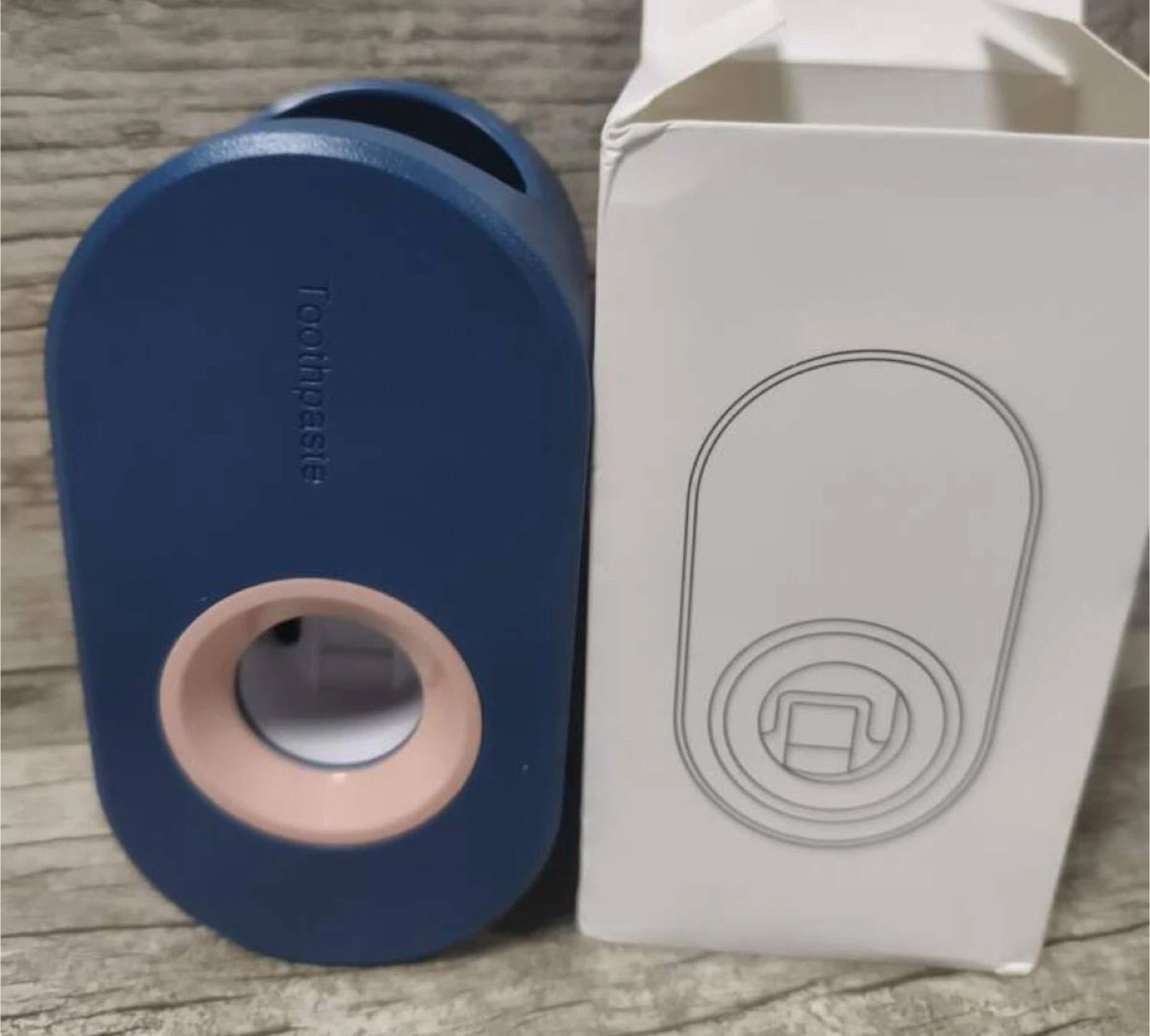 Wall-Mounted Toothpaste Dispenser – Dark Blue
