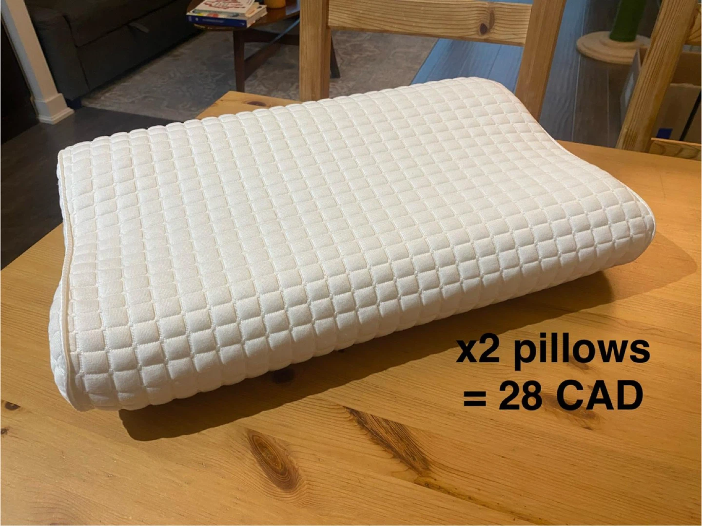 2x IKEA ROSENSKÄRM Ergonomic Pillow