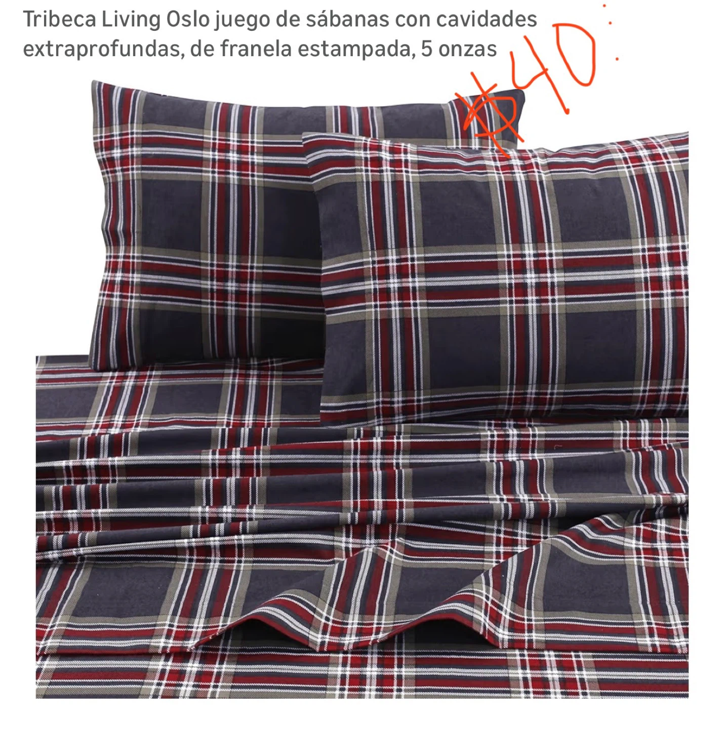 Tribeca Living Oslo Flannel King Sheet Set