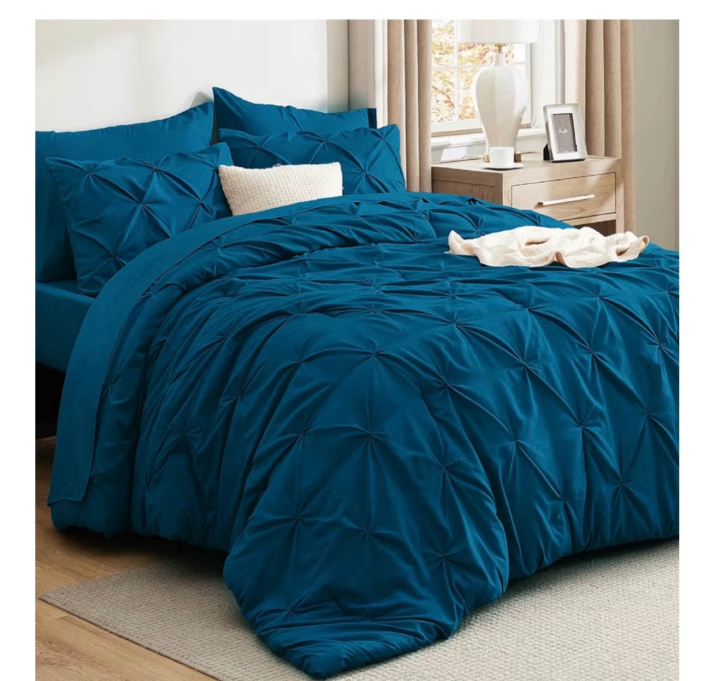 King Size 4pc Bedding Set - Teal - photo 2