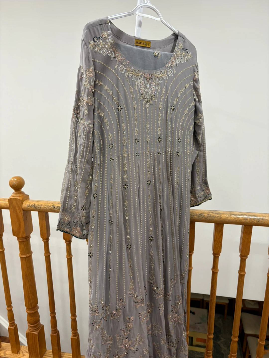 3 Piece Rafia Embroidered Dress - Size L - photo 5