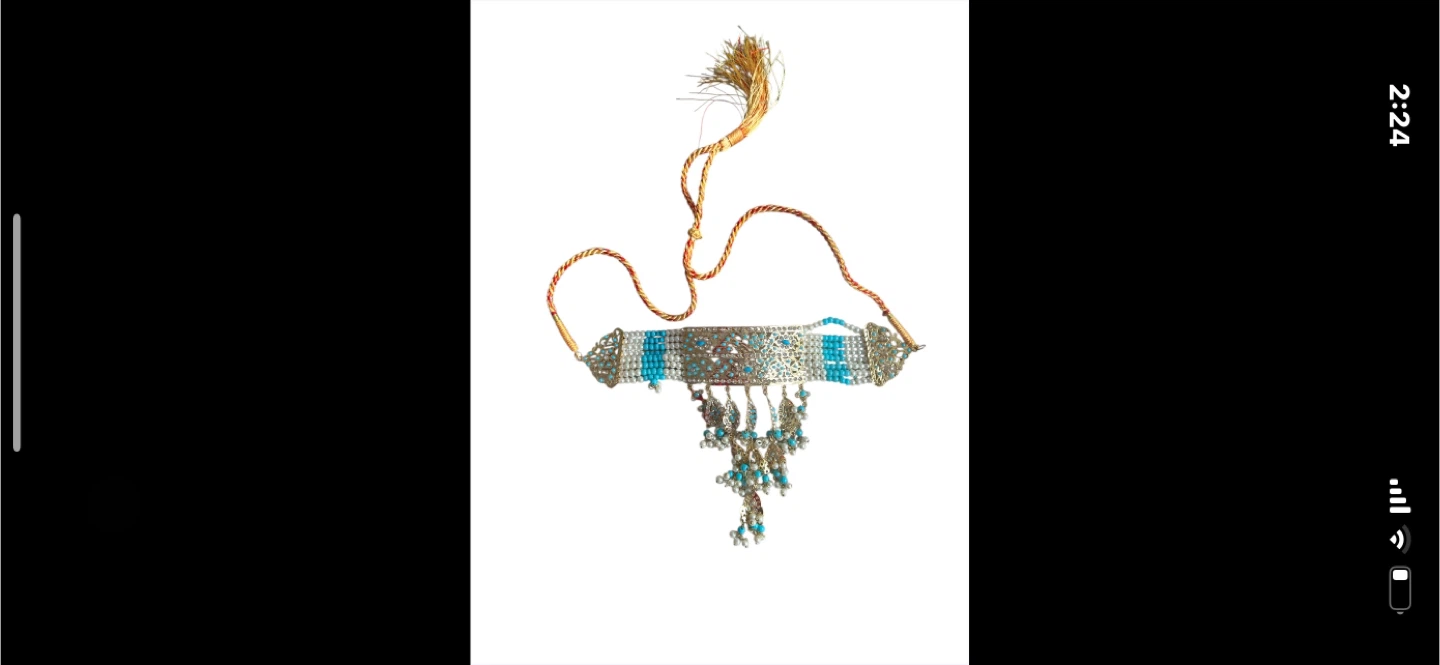 Handmade Beaded Choker Necklace - photo 2