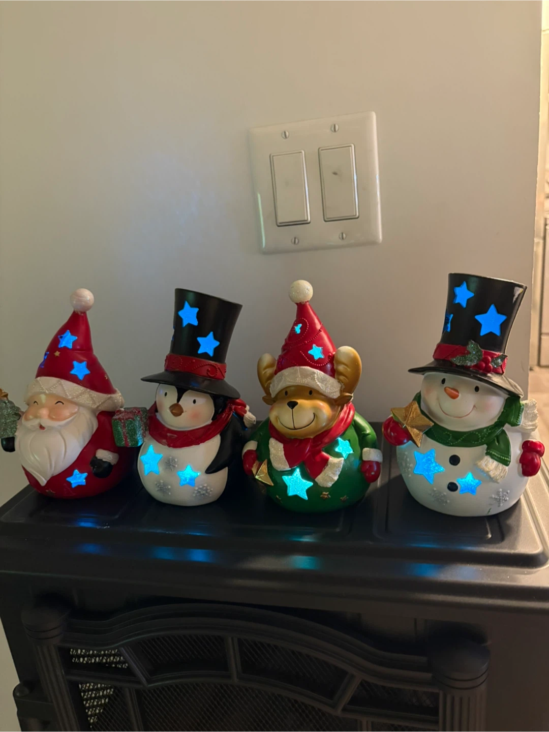 Christmas Light Up Figurines - Santa, Penguin, Reindeer, Snowman