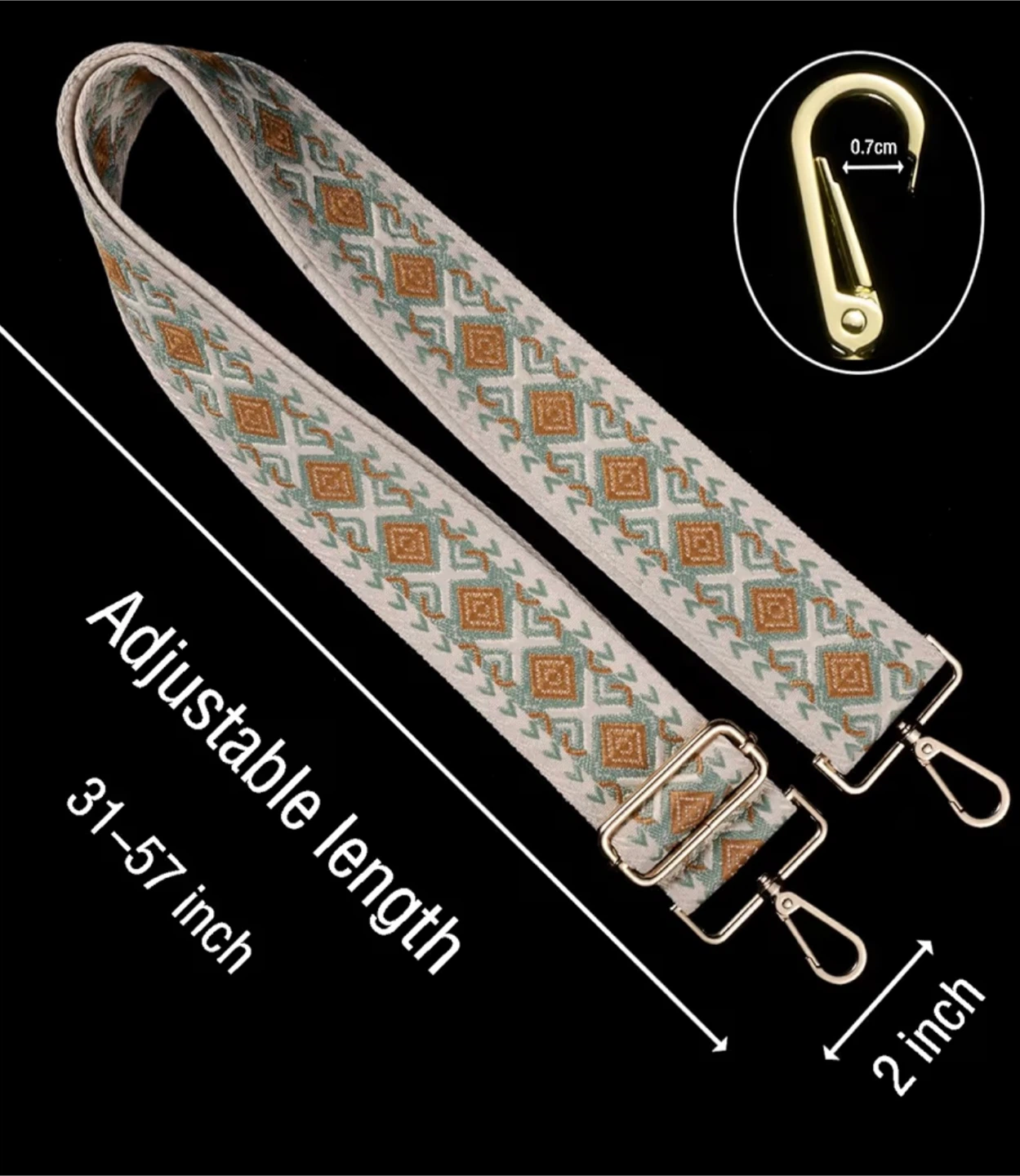 chushui Embroidery Purse Strap