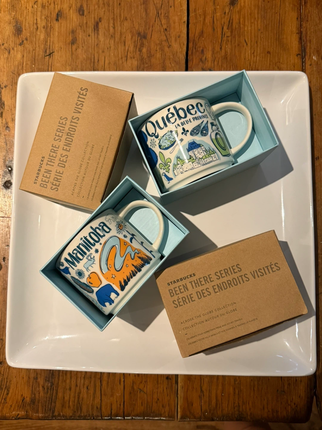 Starbucks Been There Series Mugs - Quebec & Manitoba