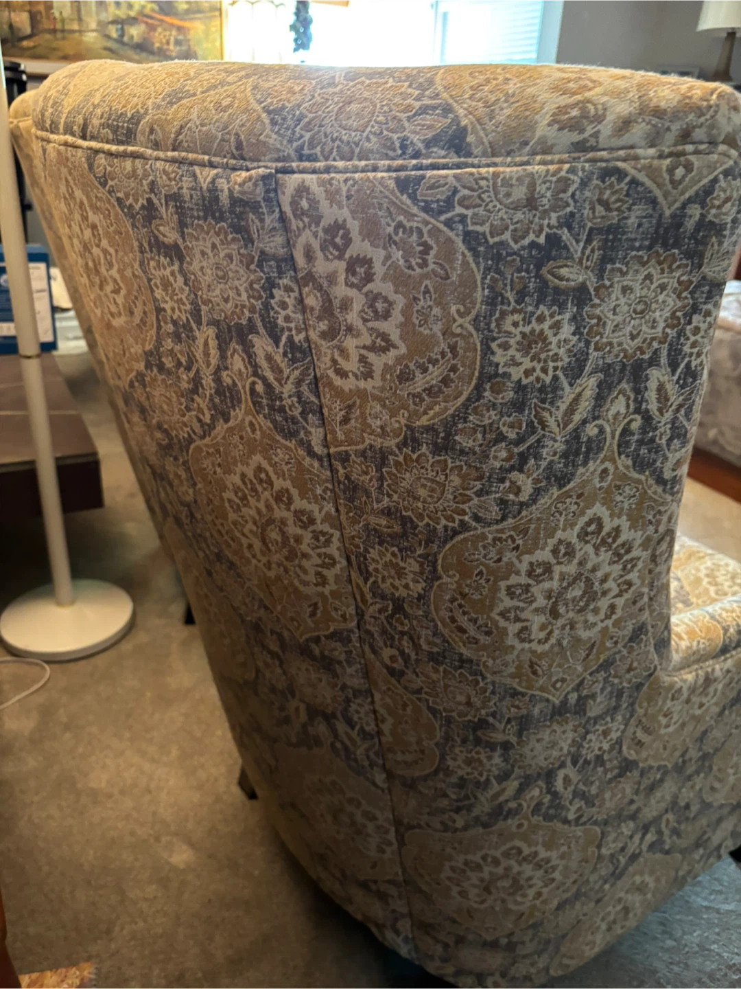 Patterned Wingback Chair - Set of 2 - photo 5