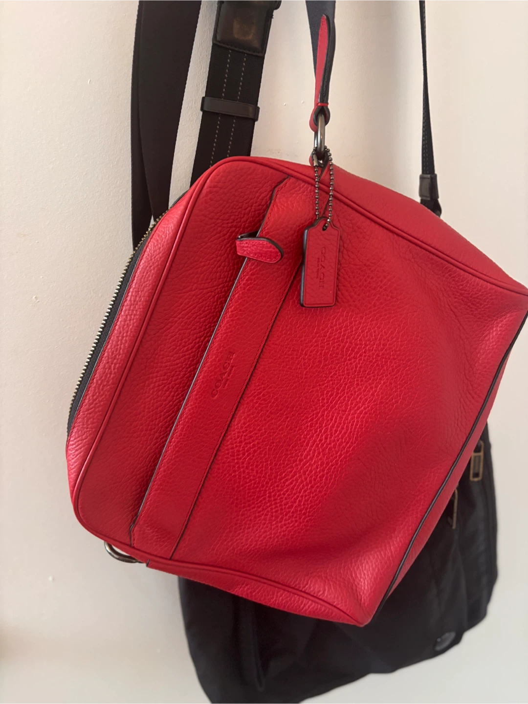 Coach Red Leather Crossbody Bag