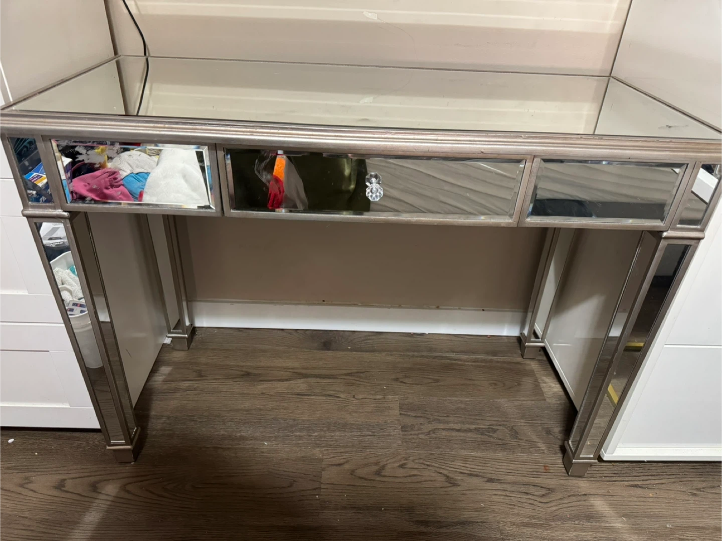 Mirrored Vanity Desk