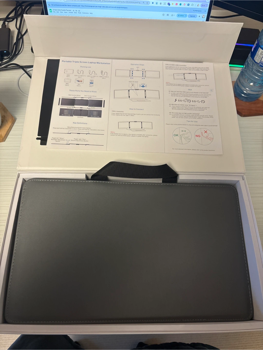 KEFEYA S2 Triple Screen Laptop Extender - New in Box! - photo 2