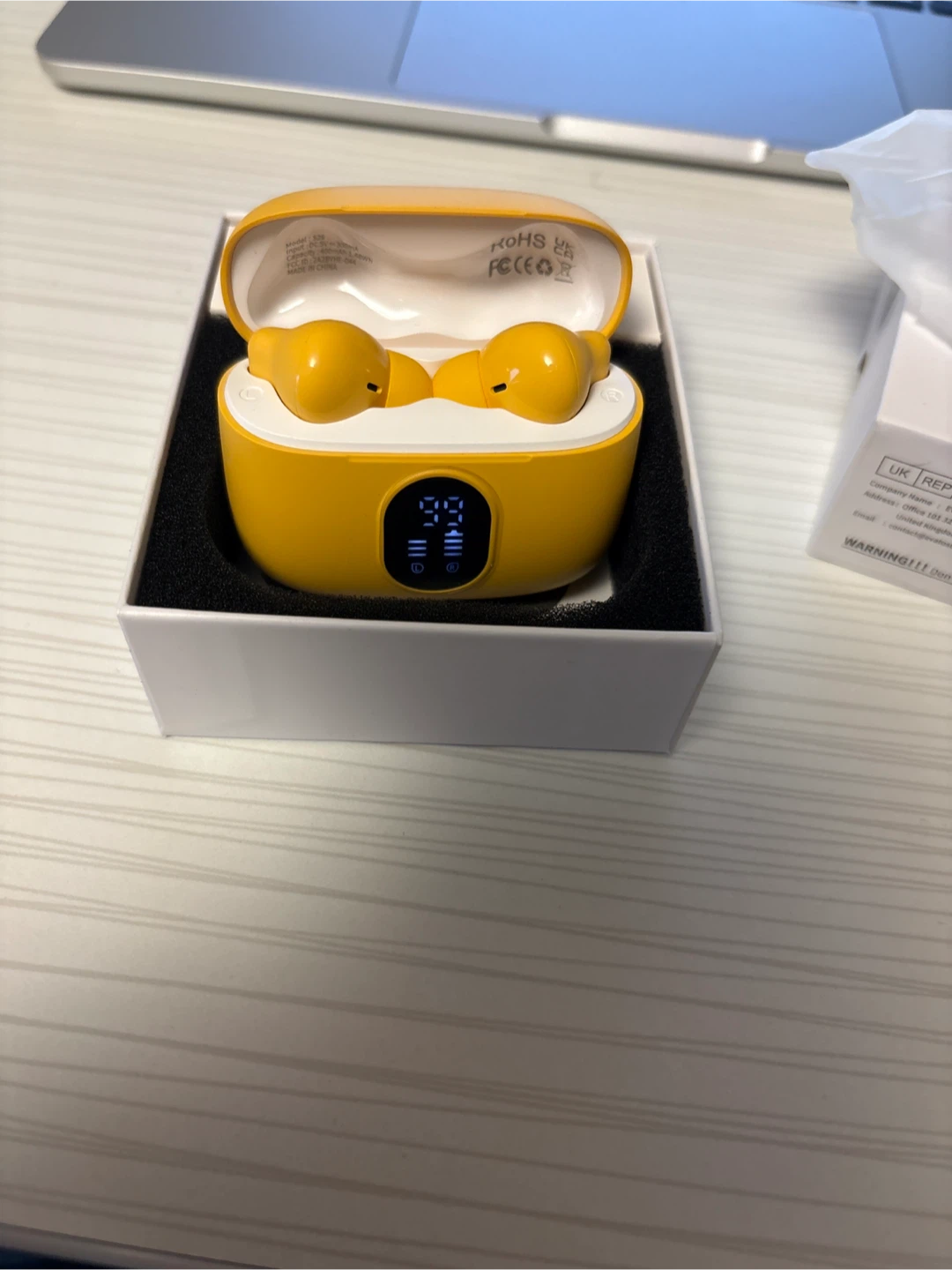 axa S26 True Wireless Earbuds - Yellow - photo 2