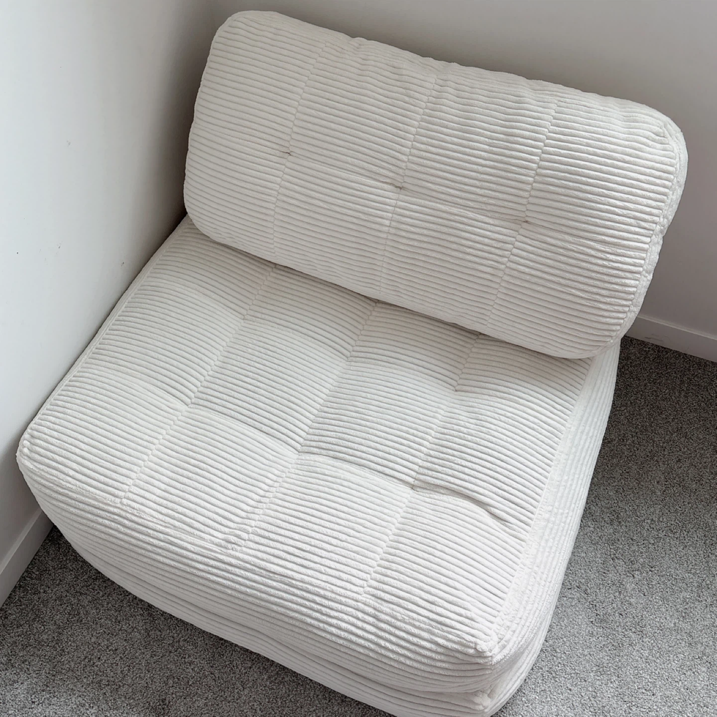 New 4-in-1 folding sofa bed, beige convertible sleeper chair - photo 3