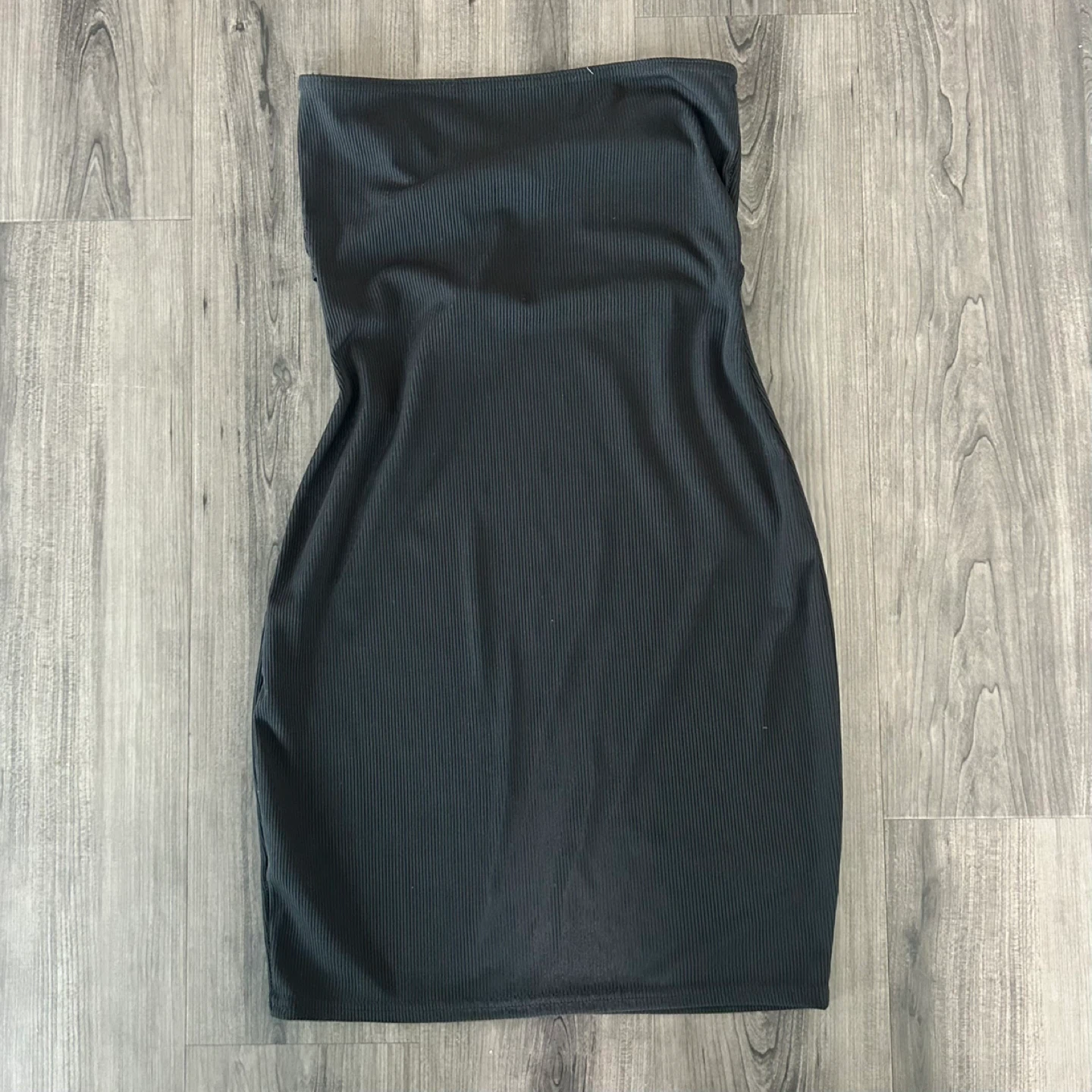 Black Strapless Mini Dress