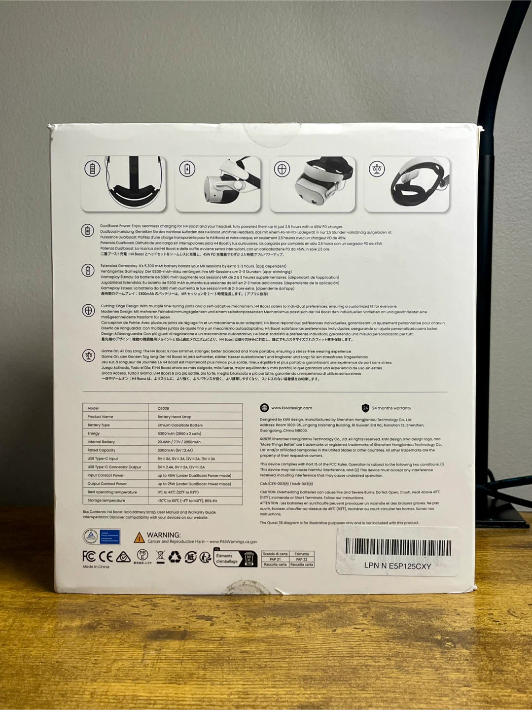 KIWI design H4 Boost Halo Battery Strap for Quest 3/3S - photo 2