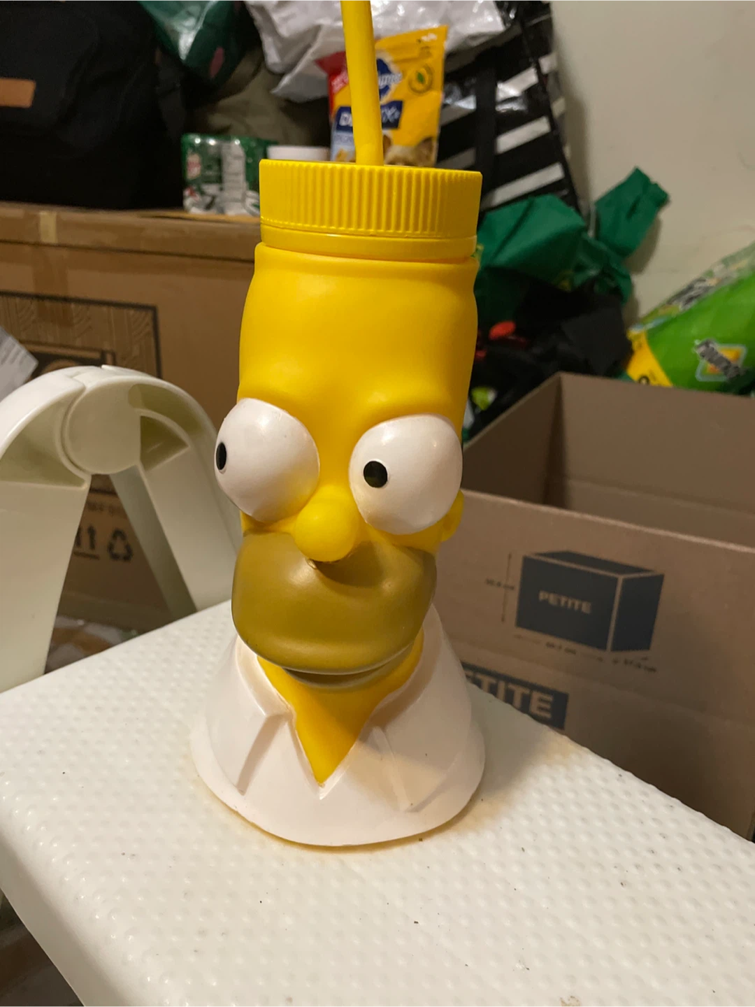 Homer Simpson Cup with Straw