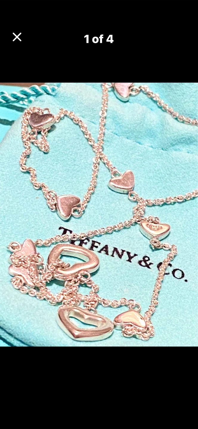 💎Tiffany & Co. 9-Heart Charm Necklace - photo 2