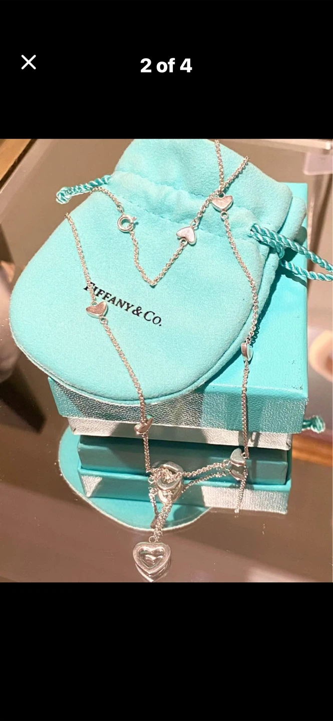 💎Tiffany & Co. 9-Heart Charm Necklace