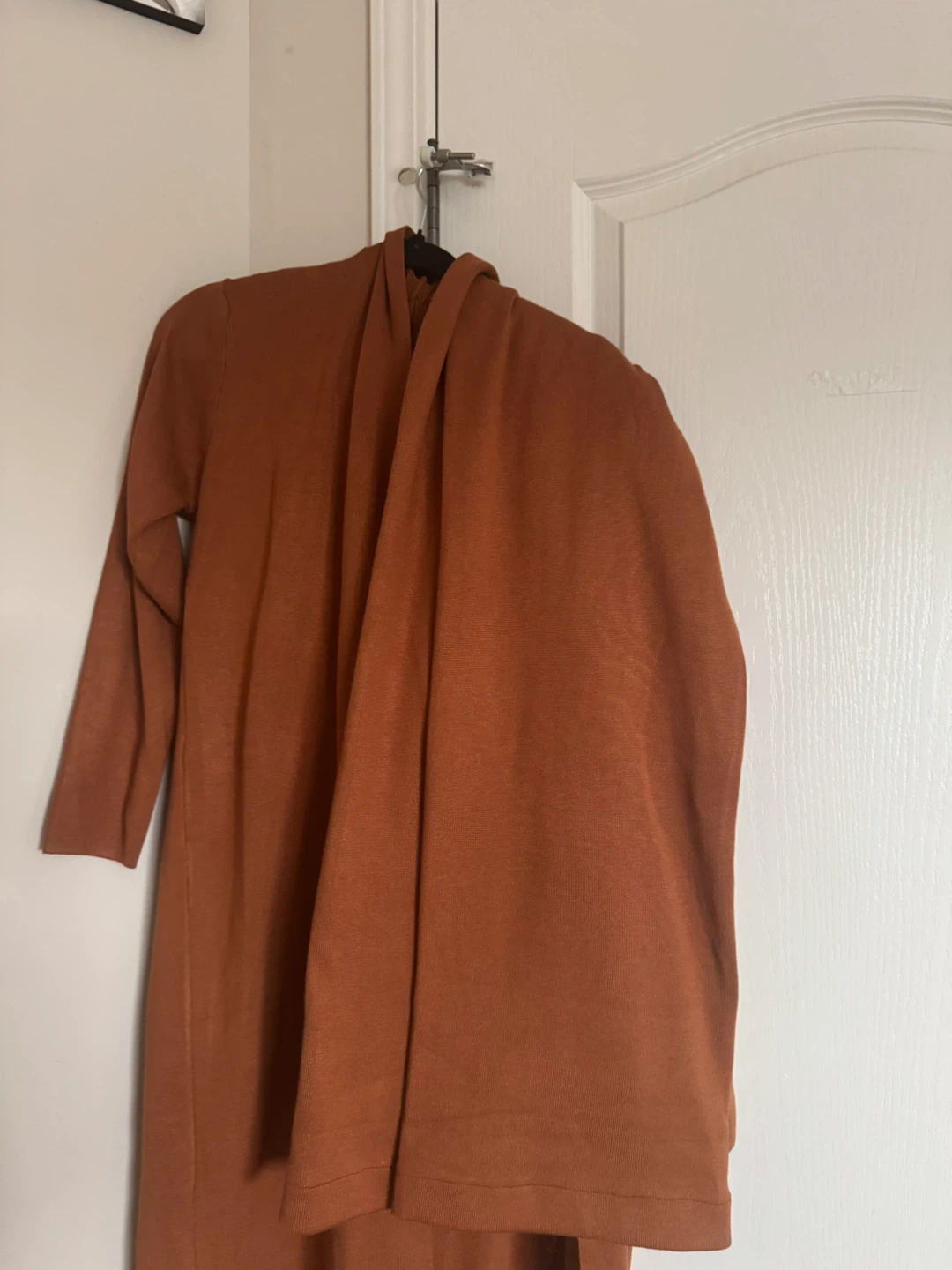 Brown Knit Cardigan and Sleeveless Top Set - photo 3