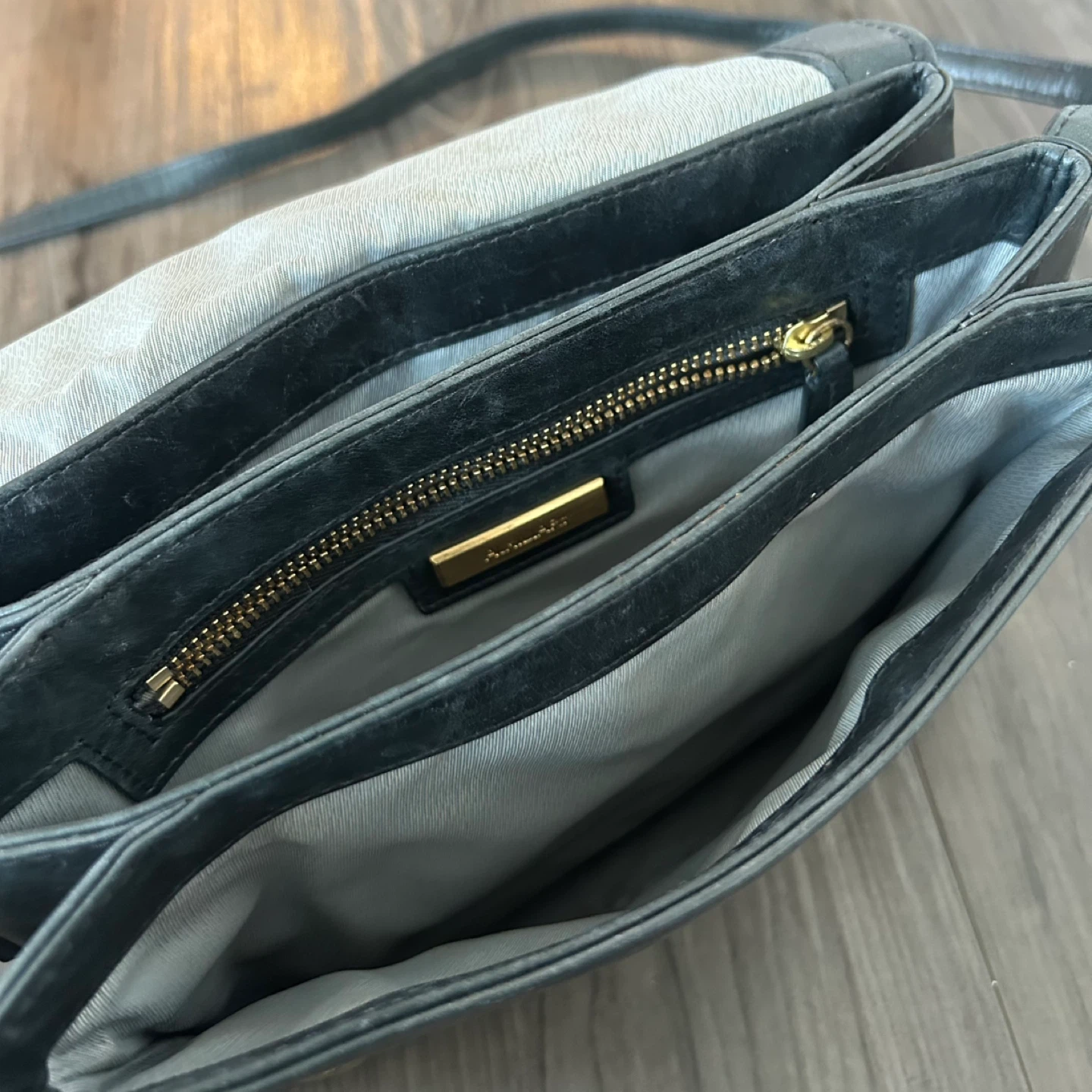 Auxiliary (Aritzia) Black Leather Crossbody Bag - photo 3