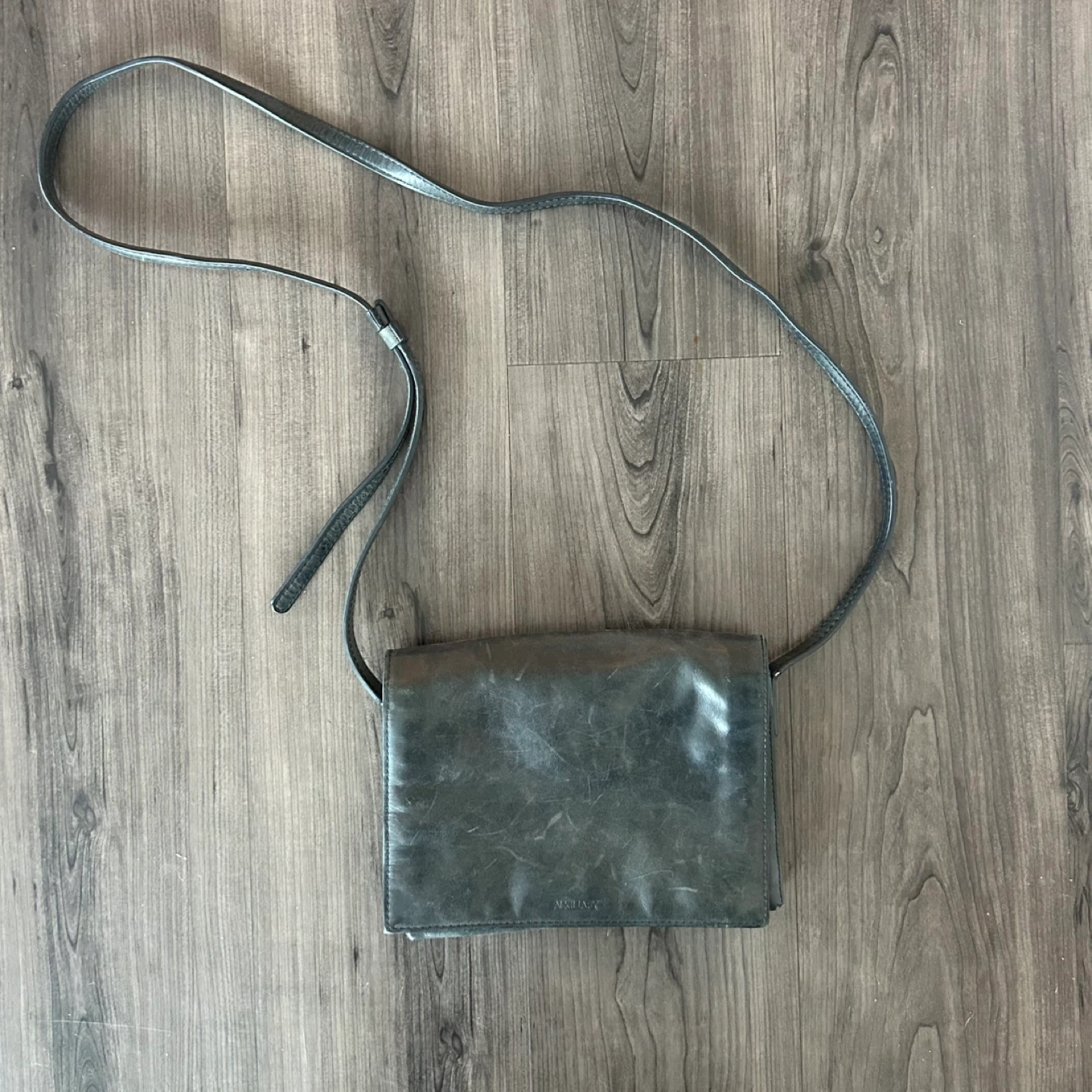 Auxiliary (Aritzia) Black Leather Crossbody Bag