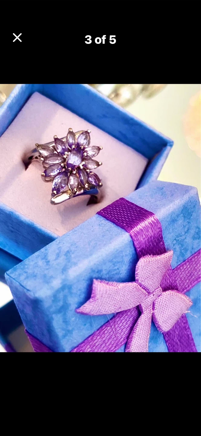 💜Stauer Tanzanite Ring & Necklace Set - photo 4