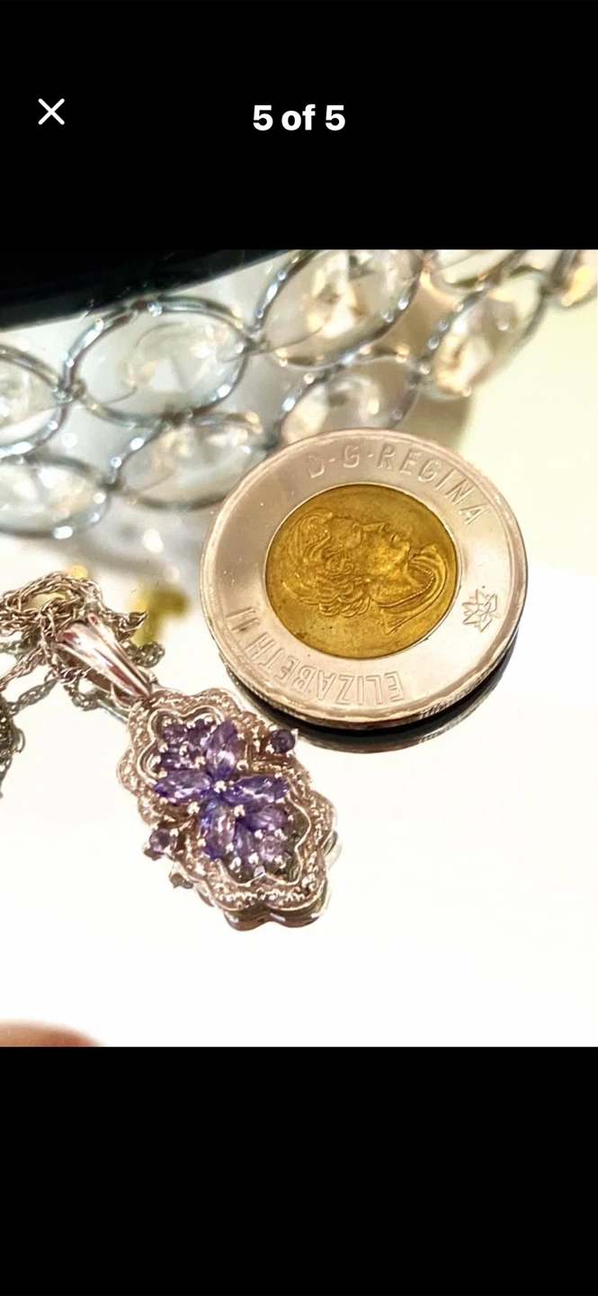 💜Stauer Tanzanite Ring & Necklace Set - photo 5