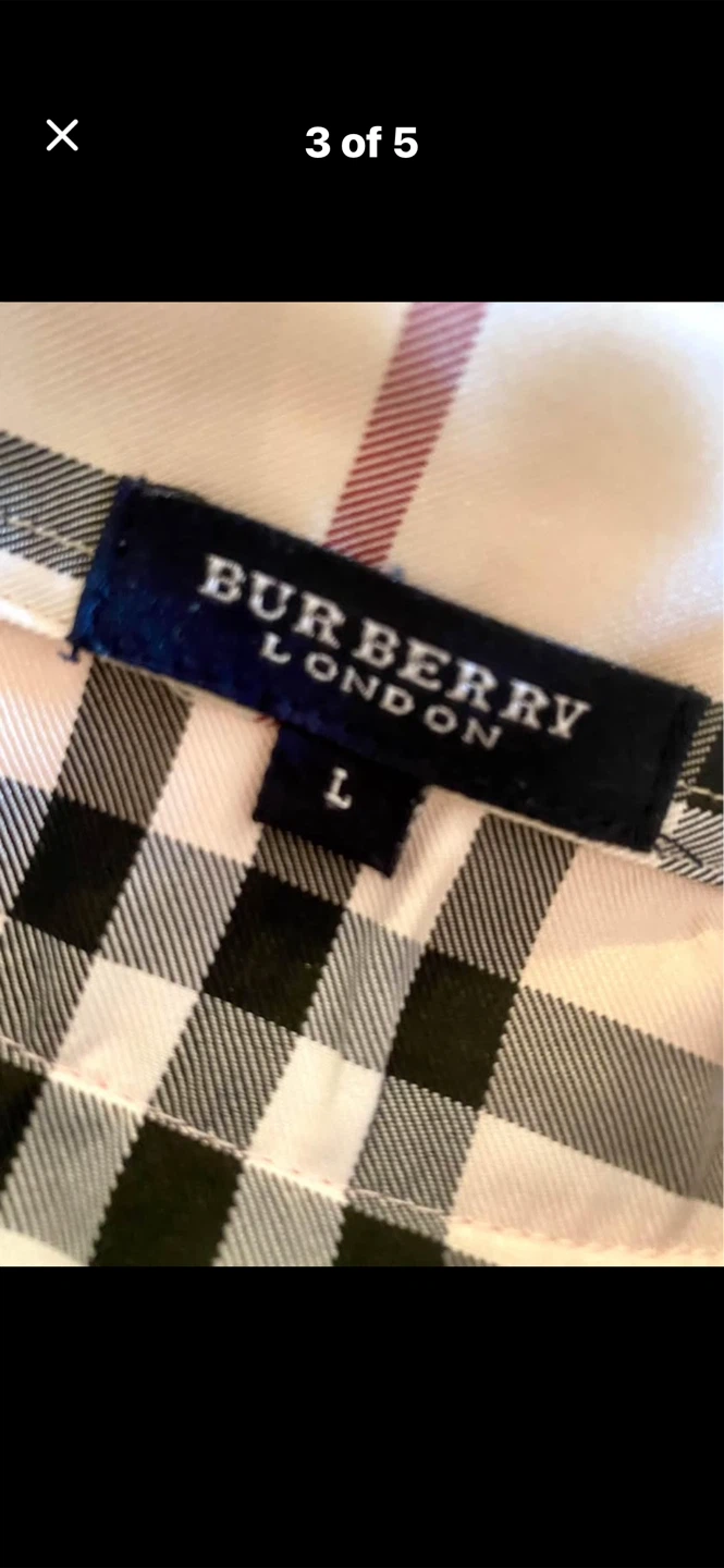 🏴󠁧󠁢󠁥󠁮󠁧󠁿 Burberry London Pink Long Sleeve Top - Size L - photo 3