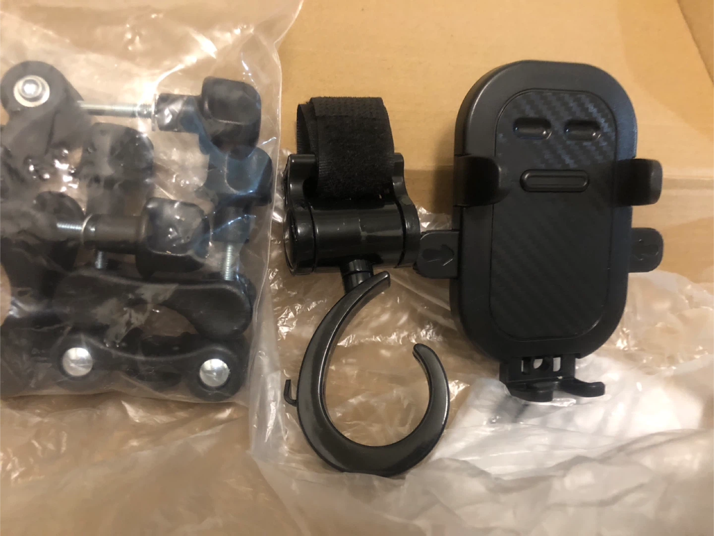 New-2 in 1 Universal Baby Stroller Cell Phone Holder 360 Degree