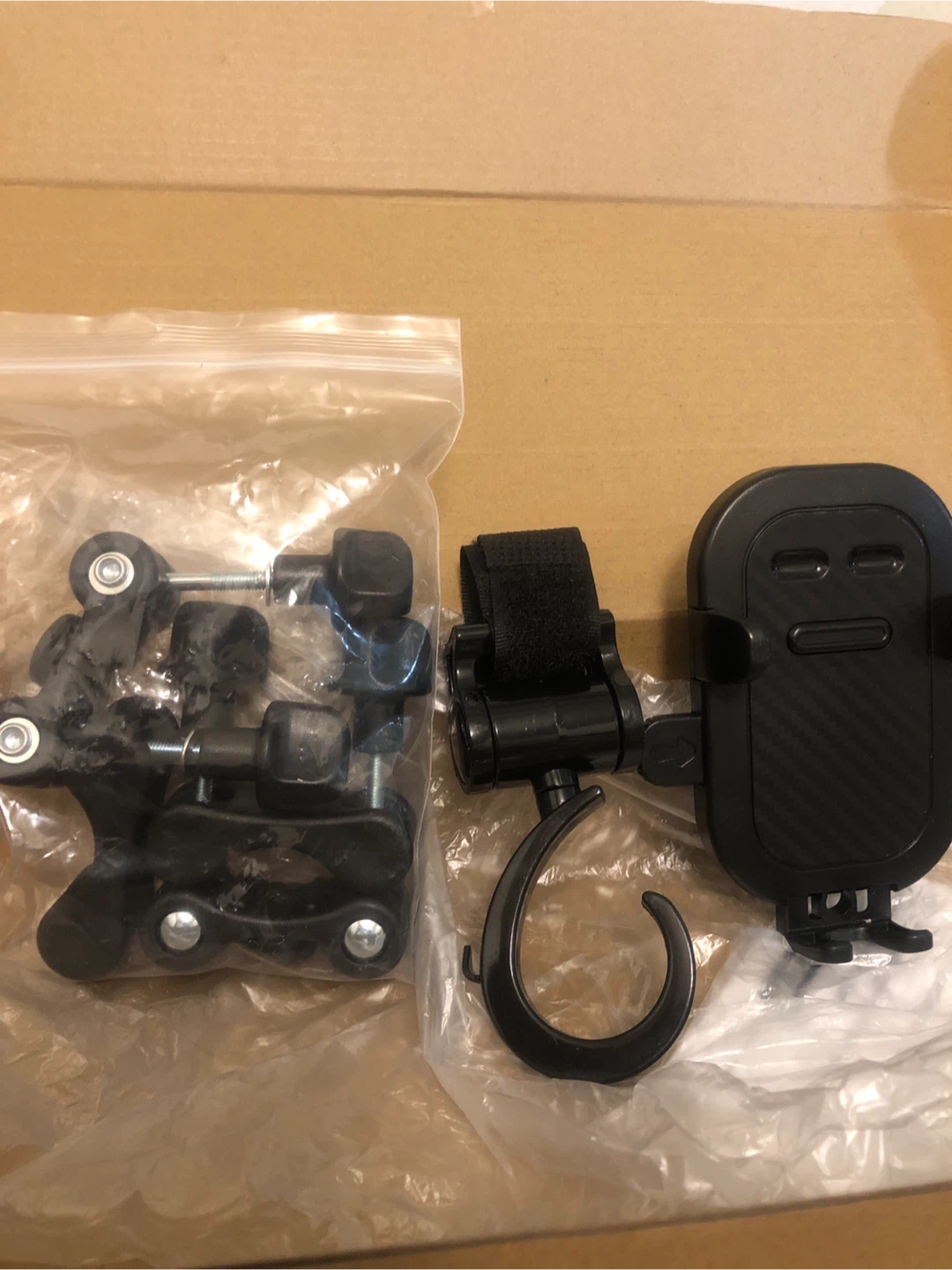 New-2 in 1 Universal Baby Stroller Cell Phone Holder 360 Degree - photo 2