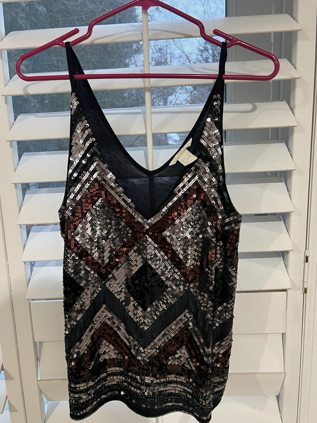 H&M Sequin Tank Top - Size M