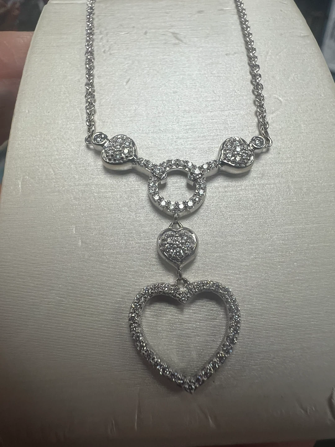 14K Diamond necklace with appraisal