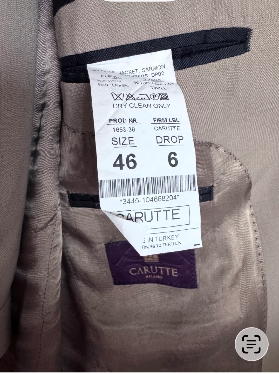 Carutte Milano Suit - Size 46 - photo 2