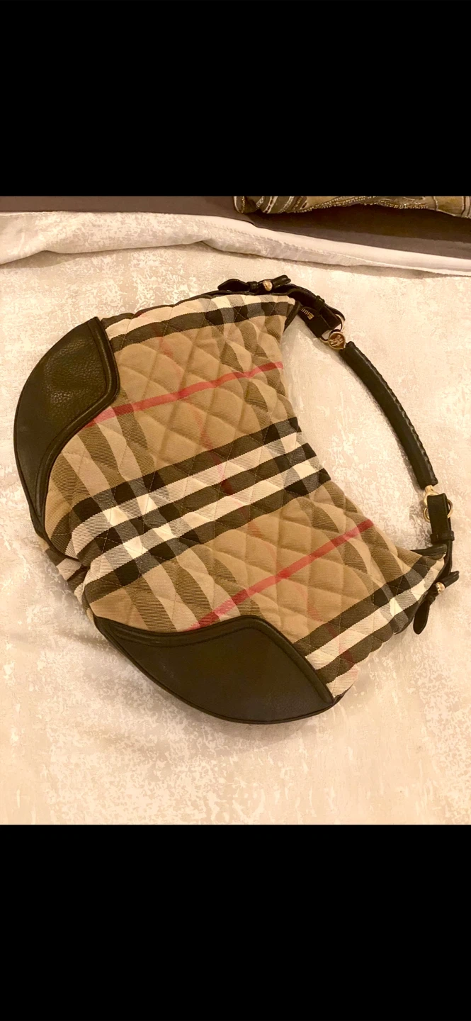 🏴󠁧󠁢󠁥󠁮󠁧󠁿 Burberry Quilted Plaid Hobo Bag - photo 2