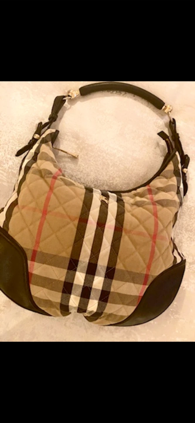 🏴󠁧󠁢󠁥󠁮󠁧󠁿 Burberry Quilted Plaid Hobo Bag - photo 3