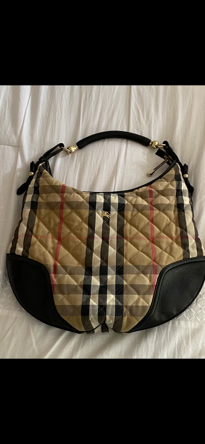 🏴󠁧󠁢󠁥󠁮󠁧󠁿 Burberry Quilted Plaid Hobo Bag - photo 4