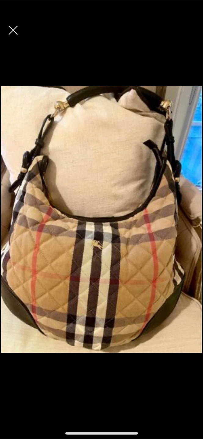 🏴󠁧󠁢󠁥󠁮󠁧󠁿 Burberry Quilted Plaid Hobo Bag - photo 5