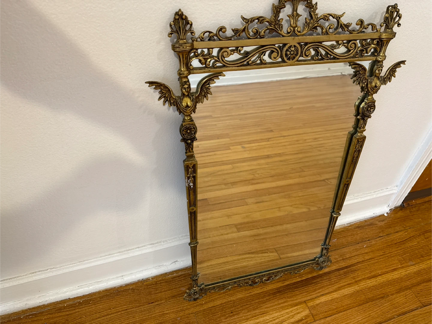 Ornate Gold Accent Mirror 28” X 16” - photo 3